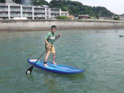 8/15 AM SUP(サップ、スタンドアップパドル)体験スクール付きレンタル  鎌倉ハイサーフ