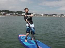8/17 PM SUP(サップ、スタンドアップパドル)体験スクール付きレンタル 鎌倉ハイサーフ