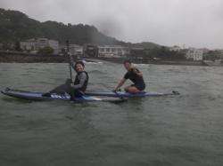 8/18  AM SUP(サップ、スタンドアップパドル)体験スクール付きレンタル  鎌倉ハイサーフ