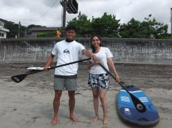 8/20 AM SUP(サップ、スタンドアップパドル)体験スクール付きレンタル  鎌倉ハイサーフ
