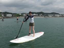 8/20 AM SUP(サップ、スタンドアップパドル)体験スクール付きレンタル  鎌倉ハイサーフ