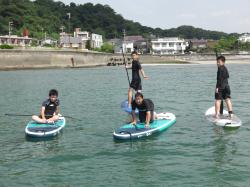 8/24AM3 SUP(サップ、スタンドアップパドル)体験スクール付きレンタル 鎌倉ハイサーフ