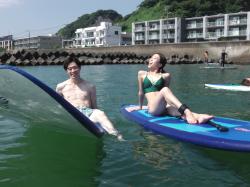 8/27 AM SUP(サップ、スタンドアップパドル)体験スクール付きレンタル  鎌倉ハイサーフ