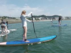 8/27 AM SUP(サップ、スタンドアップパドル)体験スクール付きレンタル  鎌倉ハイサーフ