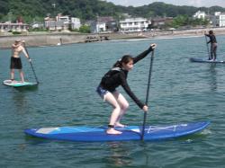 8/27 AM SUP(サップ、スタンドアップパドル)体験スクール付きレンタル  鎌倉ハイサーフ