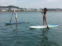 8/27 AM2 SUP(サップ、スタンドアップパドル)体験スクール付きレンタル  鎌倉ハイサーフ