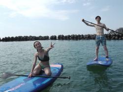 8/27 AM2 SUP(サップ、スタンドアップパドル)体験スクール付きレンタル  鎌倉ハイサーフ