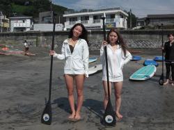 8/27 AM2 SUP(サップ、スタンドアップパドル)体験スクール付きレンタル  鎌倉ハイサーフ