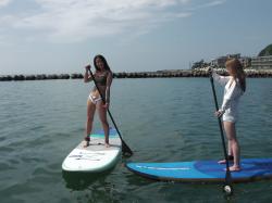 8/27 AM2 SUP(サップ、スタンドアップパドル)体験スクール付きレンタル  鎌倉ハイサーフ
