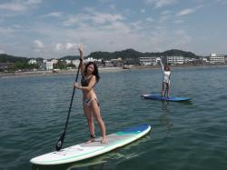 8/27 AM2 SUP(サップ、スタンドアップパドル)体験スクール付きレンタル  鎌倉ハイサーフ