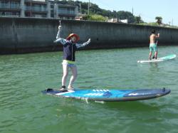 8/27 PM　SUP(サップ、スタンドアップパドル)体験スクール付きレンタル 鎌倉ハイサーフ