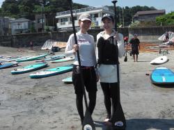 8/27 PM　SUP(サップ、スタンドアップパドル)体験スクール付きレンタル 鎌倉ハイサーフ