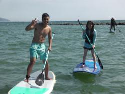 8/27 PM２ SUP(サップ、スタンドアップパドル)体験スクール付きレンタル  鎌倉ハイサーフ