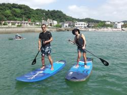9/4 AM SUP(サップ、スタンドアップパドル)体験スクール付きレンタル　 鎌倉ハイサーフ
