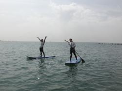 9/14 AM SUP(サップ、スタンドアップパドル)体験スクール付きレンタル 鎌倉ハイサーフ