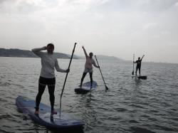 9/14 AM SUP(サップ、スタンドアップパドル)体験スクール付きレンタル 鎌倉ハイサーフ
