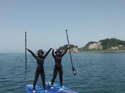 5/17 AM SUP(サップ、スタンドアップパドル)体験スクール付きレンタル　鎌倉ハイサーフ