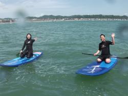 6/4 PM SUP(サップ、スタンドアップパドル)体験スクール付きレンタル  鎌倉ハイサーフ