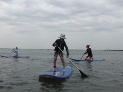 6/19 AM SUP(サップ、スタンドアップパドル)体験スクール付きレンタル 鎌倉ハイサーフ