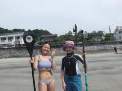 7/18 AM2  SUP(サップ、スタンドアップパドル)体験スクール付きレンタル  鎌倉ハイサーフ