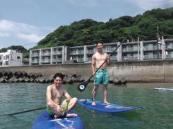 7/19 AM  SUP(サップ、スタンドアップパドル)体験スクール付きレンタル　　鎌倉ハイサーフ