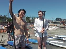 7/30 PM SUP(サップ、スタンドアップパドル)体験スクール付きレンタル　鎌倉ハイサーフ