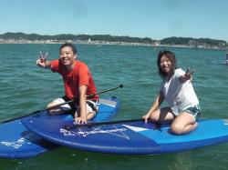 7/30 PM SUP(サップ、スタンドアップパドル)体験スクール付きレンタル　鎌倉ハイサーフ