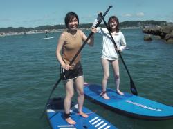 8/5 PM SUP(サップ、スタンドアップパドル)体験スクール付きレンタル  鎌倉ハイサーフ