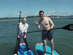 8/5 PM SUP(サップ、スタンドアップパドル)体験スクール付きレンタル  鎌倉ハイサーフ