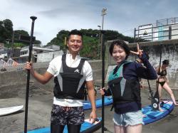 8/9 AM SUP(サップ、スタンドアップパドル)体験スクール付きレンタル 鎌倉ハイサーフ