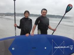10/5 AM SUP(サップ、スタンドアップパドル)体験スクール付きレンタル  鎌倉ハイサーフ