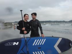 10/6 PM SUP(サップ、スタンドアップパドル)体験スクール付きレンタル   鎌倉ハイサーフ