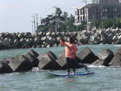 10/7 AM SUP(サップ、スタンドアップパドル)体験スクール付きレンタル  鎌倉ハイサーフ