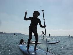 10/13 AM SUP(サップ、スタンドアップパドル)体験スクール付きレンタル  鎌倉ハイサーフ