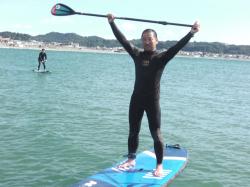 10/19 AM SUP(サップ、スタンドアップパドル)体験スクール付きレンタル  鎌倉ハイサーフ
