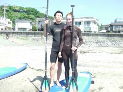 5/5 AM SUP(サップ、スタンドアップパドル)体験スクール 鎌倉ハイサーフ