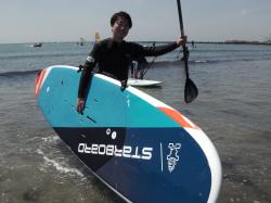 5/18 AM SUP(サップ、スタンドアップパドル)体験スクール付きレンタル  鎌倉ハイサーフ