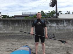 6/12 AM SUP(サップ、スタンドアップパドル)体験スクール付きレンタル　鎌倉ハイサーフ