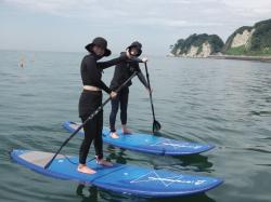 7/30 AM SUP(サップ、スタンドアップパドル)体験スクール付きレンタル  鎌倉ハイサーフ