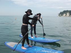 7/30 AM SUP(サップ、スタンドアップパドル)体験スクール付きレンタル  鎌倉ハイサーフ