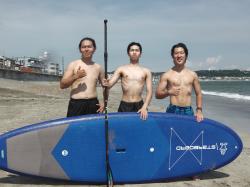 8/1 PM SUP(サップ、スタンドアップパドル)体験スクール付きレンタル  鎌倉ハイサーフ