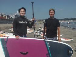 8/3 PM SUP(サップ、スタンドアップパドル)体験スクール付きレンタル   鎌倉ハイサーフ