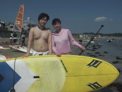 8/3 PM SUP(サップ、スタンドアップパドル)体験スクール付きレンタル   鎌倉ハイサーフ