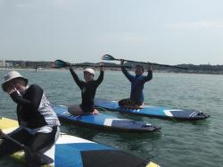 8/4 AM SUP(サップ、スタンドアップパドル)体験スクール付きレンタルサップ  鎌倉ハイサーフ