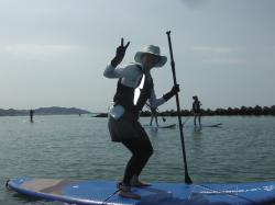 8/4 AM SUP(サップ、スタンドアップパドル)体験スクール付きレンタルサップ  鎌倉ハイサーフ