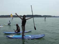 8/4 AM SUP(サップ、スタンドアップパドル)体験スクール付きレンタルサップ  鎌倉ハイサーフ