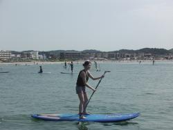 8/4 AM2 SUP(サップ、スタンドアップパドル)体験スクール付きレンタル  鎌倉ハイサーフ