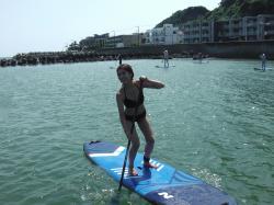 8/4 PM SUP(サップ、スタンドアップパドル)体験スクール付きレンタル  鎌倉ハイサーフ