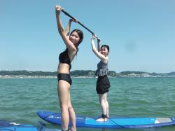 8/4 PM SUP(サップ、スタンドアップパドル)体験スクール付きレンタル  鎌倉ハイサーフ