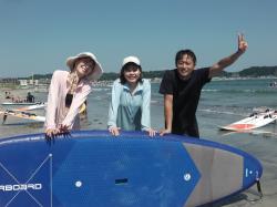 8/4 PM2 SUP(サップ、スタンドアップパドル)体験スクール付きレンタル  鎌倉ハイサーフ